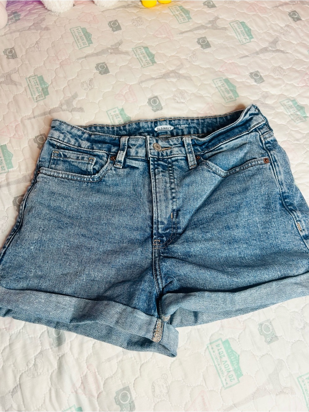 Old Navy Light Blue Denim Cuffed Shorts